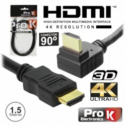 CABO HDMI 2.0 PROK 1.5M ANGULAR CHDMI1.5UANG